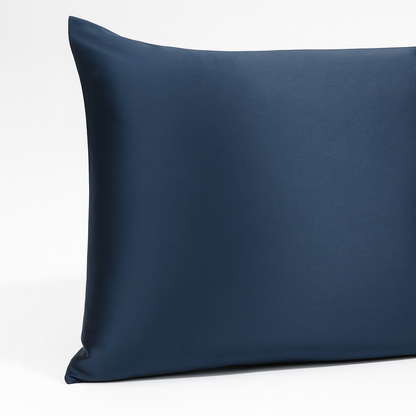 Set mătase naturală bleumarin