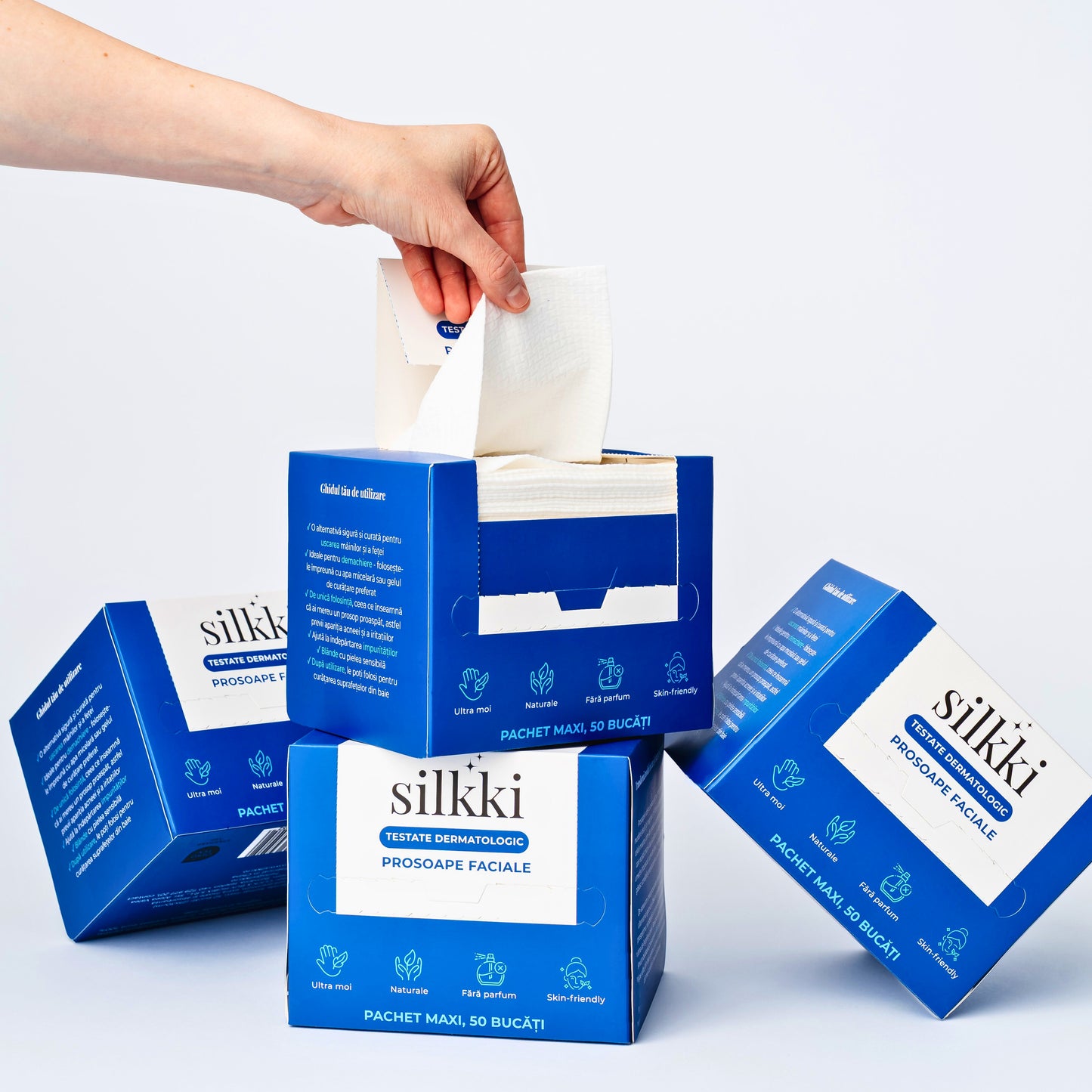 Prosoape faciale biodegradabile